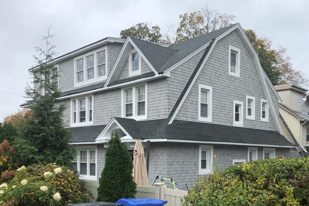large grey house